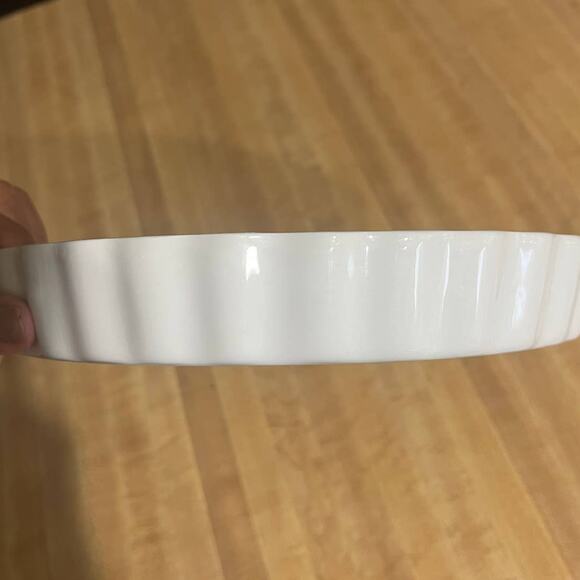 Christineholm Porcelain Quiche Tart Pie Plate 9.5" Baking Dish Rose Pattern - Picture 5 of 5